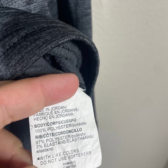 Under Armour Mens Size Large Coldgear Half Zip Pullover Gray Orange Long Sleeves - Picture 7 of 9